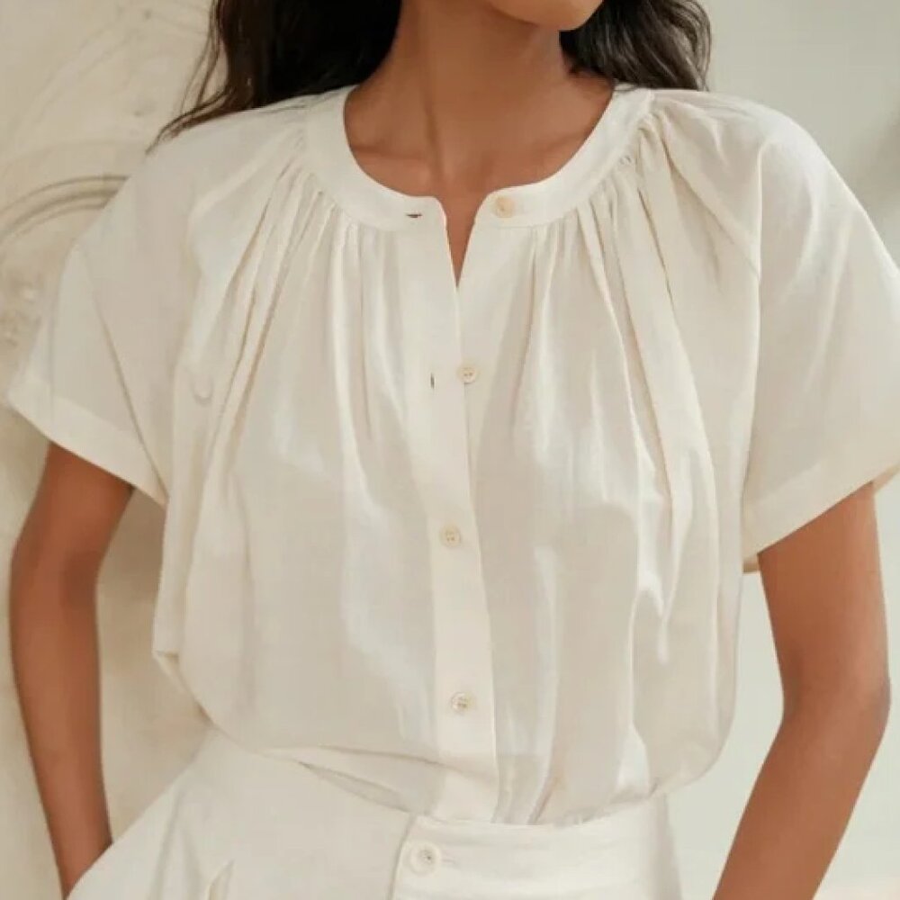 Jenni Kayne Willow Blouse - XS - Cream